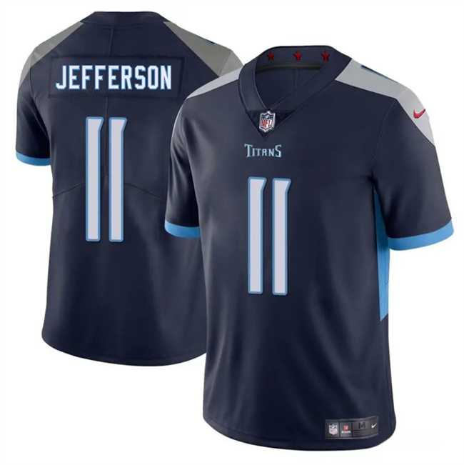 Men & Women & Youth Tennessee Titans #11 Van Jefferson Navy 2025 Vapor Untouchable Stitched Jersey